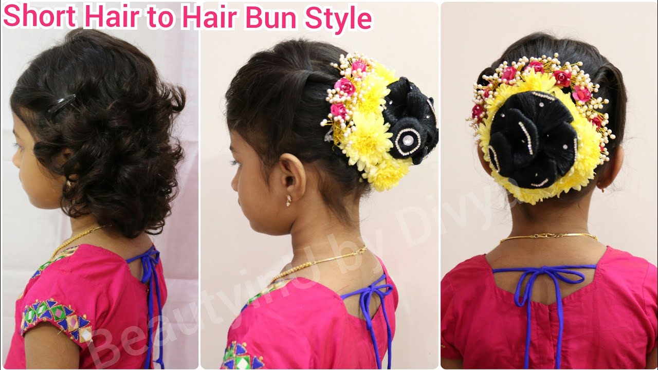 Easy Bun Hairstyles For Saree || Hairstyle For Women || Twisted Bun  Hairstyle - YouTube